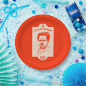 Dylan Thomas Welsh Poet Papieren Bordje (Feest)