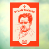 Dylan Thomas Welsh Poet Raamsticker (Vel 3)