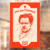 Dylan Thomas Welsh Poet Raamsticker (Vel 2)