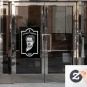 Dylan Thomas Welsh Poet Raamsticker (Kantoordeur)