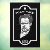 Dylan Thomas Welsh Poet Raamsticker (Vel 3)