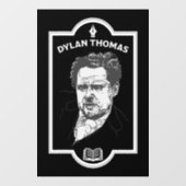 Dylan Thomas Welsh Poet Raamsticker (Vel)