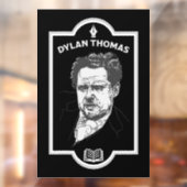 Dylan Thomas Welsh Poet Raamsticker (Vel 2)