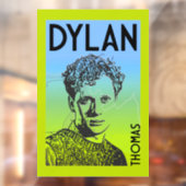 Dylan Thomas Welsh Poet Raamsticker (Vel 2)