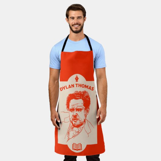 Dylan Thomas Welsh Poet Schort (Gedragen)