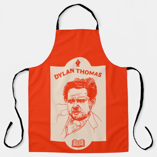 Dylan Thomas Welsh Poet Schort (Voorkant)