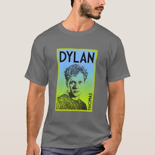 Dylan Thomas Welsh Poet T-shirt (Voorkant)
