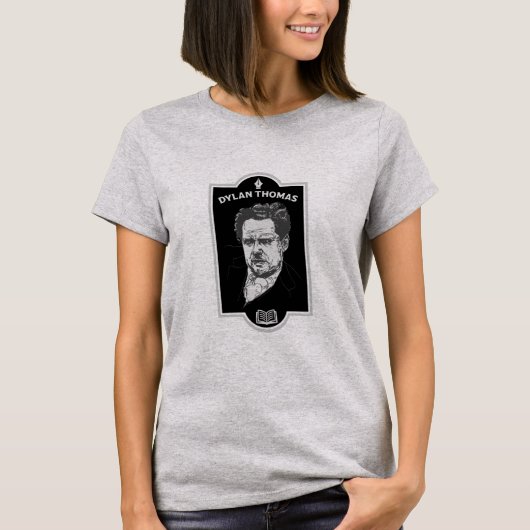 Dylan Thomas Welsh Poet T-shirt (Voorkant)