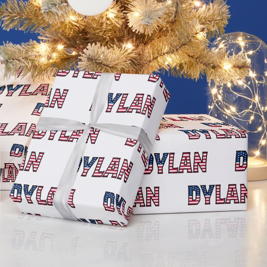 Dylan Vorname Name USA US Geschenkpapier Papier (Feestdagen)