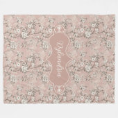 Dylandria  Dusty Roos Pink Fleece Deken (Voorkant (Horizontaal))