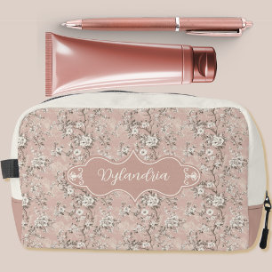 Dylandria Vintage Stof Roze Roze Toilettasje