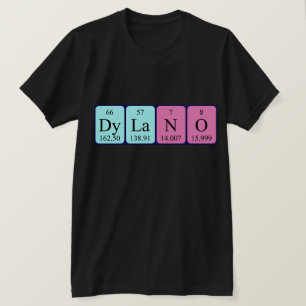 Dylano periodiek systeem naam shirt