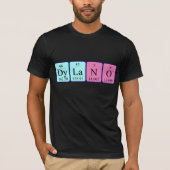 Dylano periodiek systeem naam shirt (Voorkant)