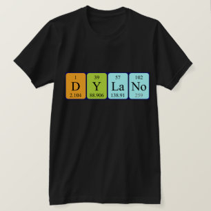 Dylano periodiek systeem naam shirt