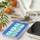 Dylano periodieke tabelnaamidentificatie sleutelhanger (Voorkant Rechts)