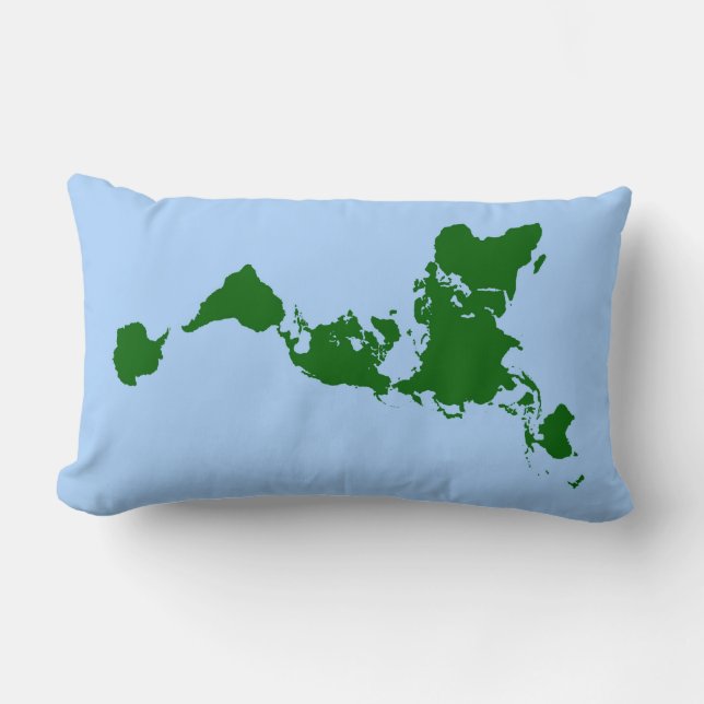 Dymaxion Map - Lumbar Pillow Kussen (Voorkant)