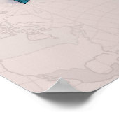 Dymaxion Wereldkaart Poster (Hoek)