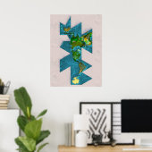 Dymaxion Wereldkaart Poster (Thuiskantoor)