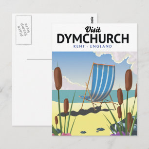 DymChurch Kent seaway-reisposter Briefkaart