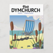 Dymchurch Kent zeereisposter Briefkaart (Voorkant)