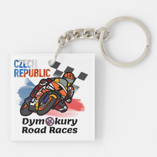 Dymokury Motorcycle Road Races Sleutelhanger (Achterkant)