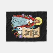 Dymphna Zuiverheid Lily Patron Saint Mental Health Fleece Deken (Voorkant (Horizontaal))