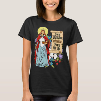 Dymphna Zuiverheid Lily Patron Saint Mental Health T-shirt