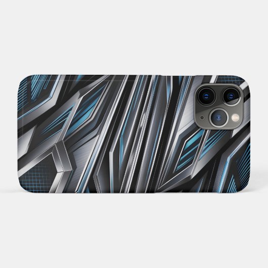 Dynamic Abstract Design of Interlocking Metallics Case-Mate iPhone Case (Achterkant (horizontaal))