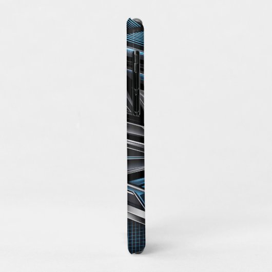 Dynamic Abstract Design of Interlocking Metallics Case-Mate iPhone Case (Achterkant/links)