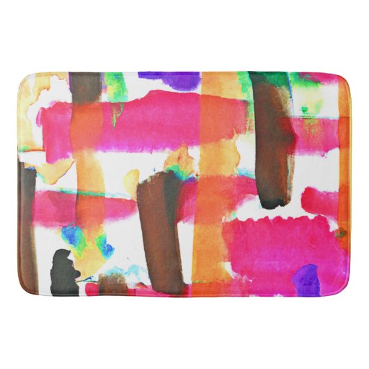 Dynamic Abstract Pattern in Art Badmat (Voorkant)