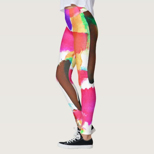 Dynamic Abstract Pattern in Art Leggings (Links)