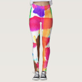 Dynamic Abstract Pattern in Art Leggings (Voorkant)
