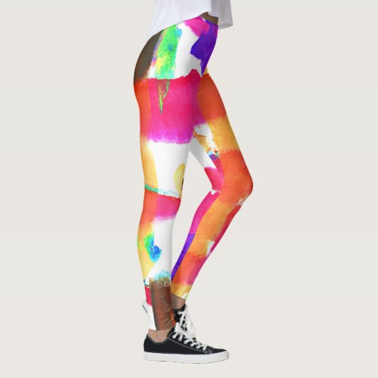 Dynamic Abstract Pattern in Art Leggings (Rechts)