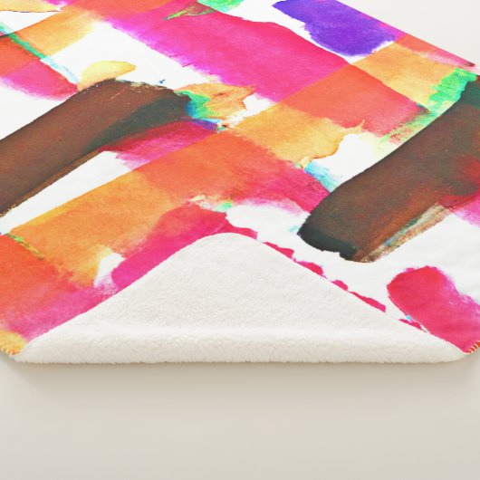 Dynamic Abstract Pattern in Art Sherpa Deken (3/4)