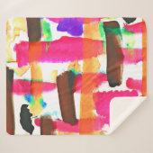 Dynamic Abstract Pattern in Art Sherpa Deken (Voorkant (horizontaal))
