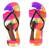 Dynamic Abstract Pattern in Art Teenslippers (Voetbed)