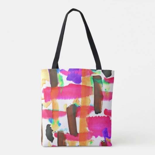 Dynamic Abstract Pattern in Art Tote Bag (Achterkant)