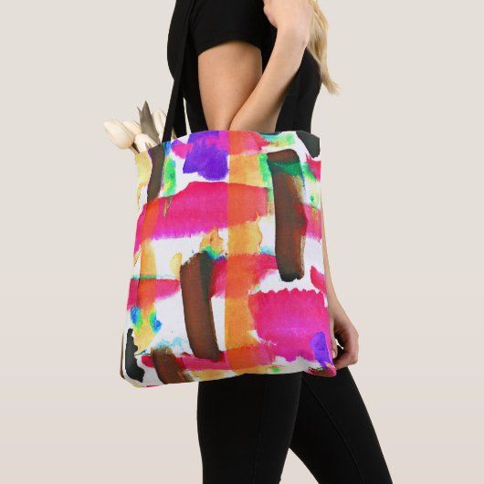 Dynamic Abstract Pattern in Art Tote Bag (Dichtbij)