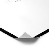 Dynamic Black and White Horse Poster (Hoek)