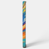 Dynamic Brushstroke Modern Art Samsung Galaxy Hoesje (Linkerkant)