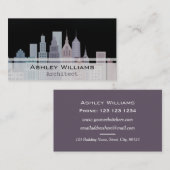 Dynamic City Skyscrapers Architecture Visitekaartje (Voorkant / Achterkant)