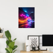 Dynamic City Wall Art Poster (Thuiskantoor)