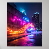 Dynamic City Wall Art Poster (Voorkant)
