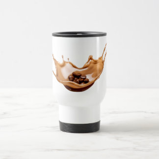 Dynamic Coffee Splash Travel  Mug /Coffee Bean Art Reisbeker