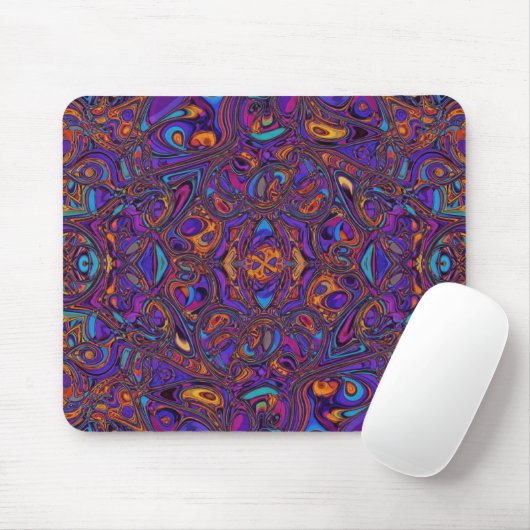 Dynamic Color Gradient Abstract Mosaic Muismat (Met muis)
