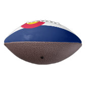 Dynamic Colorado State Flag Graphic op een American Football (Gedraaid 270)