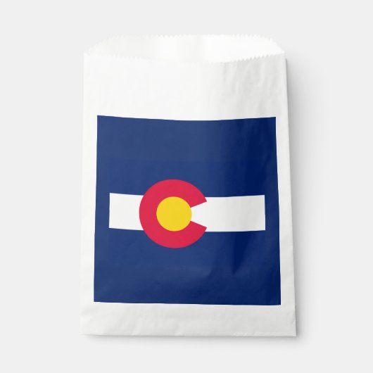 Dynamic Colorado State Flag Graphic op een Bedankzakje (Voorkant)