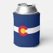 Dynamic Colorado State Flag Graphic op een Blikjeskoeler (Blikje Achterkant)