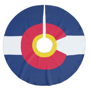 Dynamic Colorado State Flag Graphic op een Kerstboom Rok