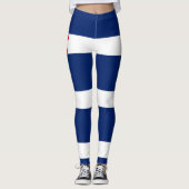 Dynamic Colorado State Flag Graphic op een Leggings (Voorkant)